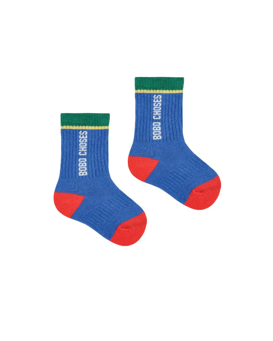 BOBO CHOSES - długie skarpetki dziecięce Color Block BLUE