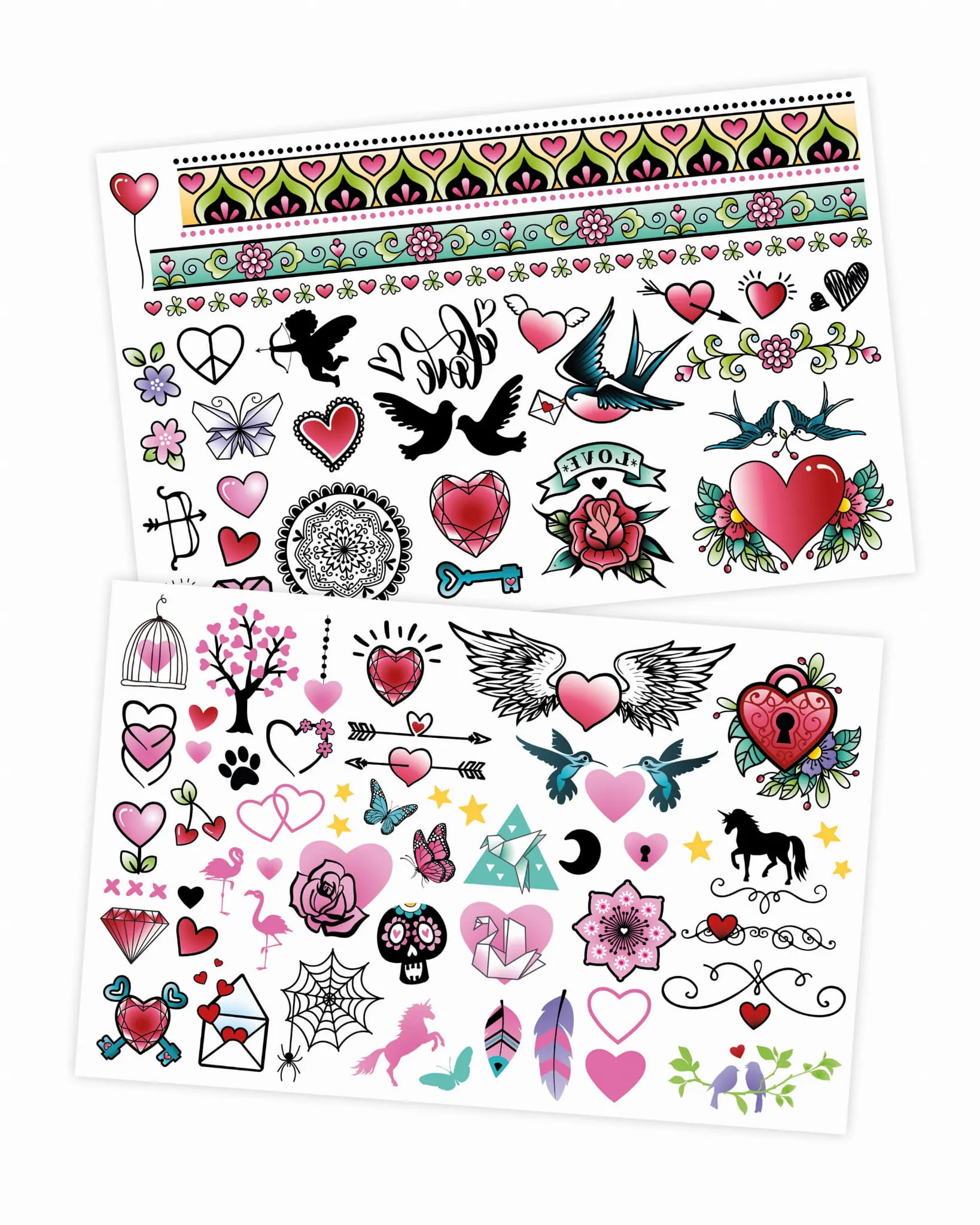 Buki - tatuaże zmywalne 75 sztuk kolorowe dla dziewczynki Buki - tatuaże zmywalne 75 sztuk kolorowe dla dziewczynki