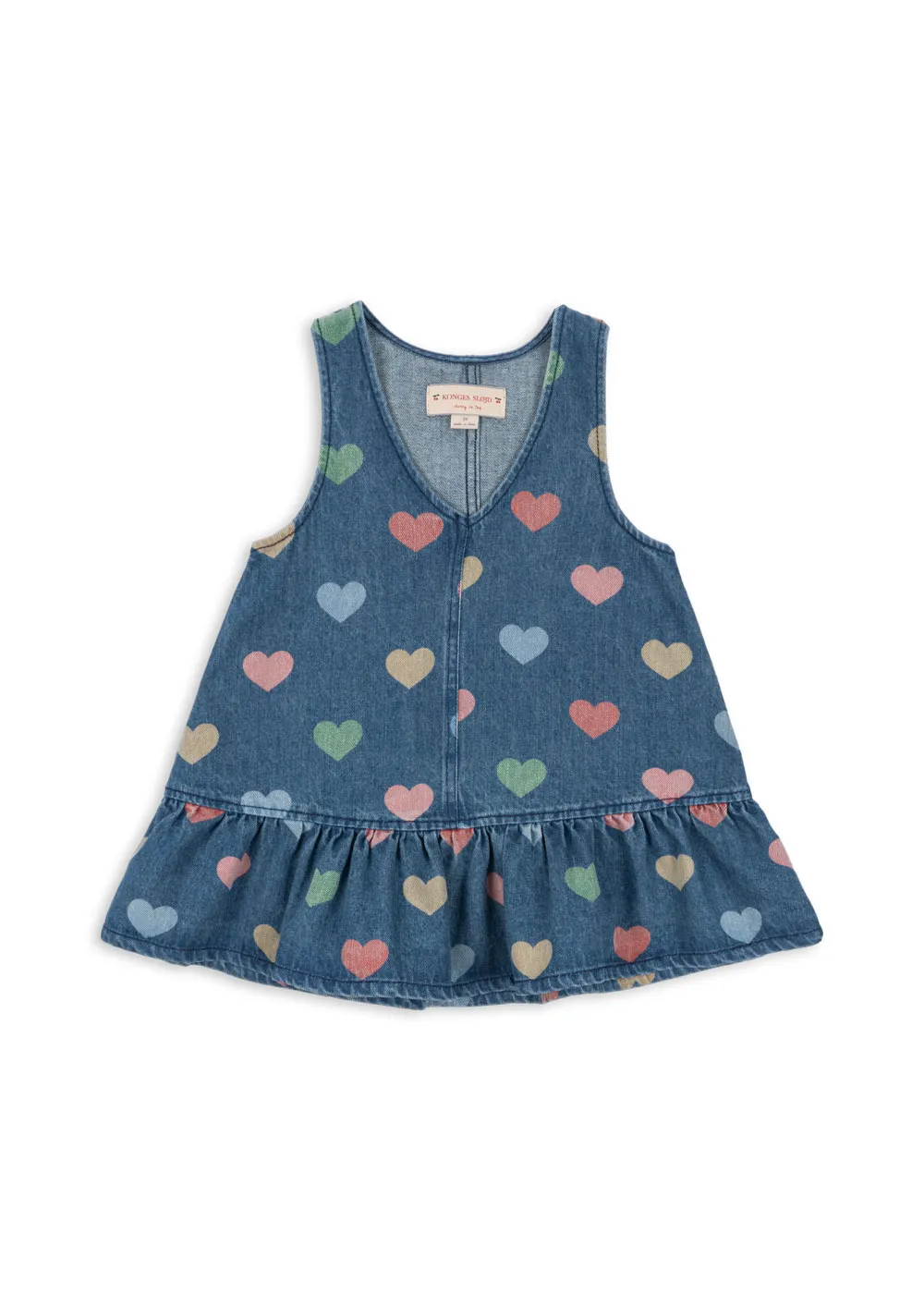 Konges Sløjd - sukienka jeansowa dziecięca Magot Dress GOTS Bon Coeur Colore Konges Sløjd - sukienka jeansowa dziecięca Magot Dress GOTS Bon Coeur Colore