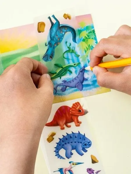 Tiger Tribe - zestaw z folią transferową Dinozaury