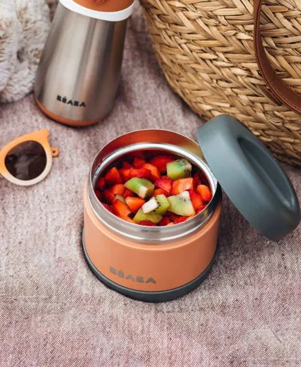 Beaba - termos obiadowy ze stali nierdzewnej z hermetycznym zamknięciem duży 500 ml 