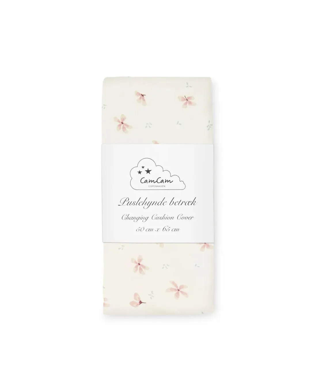 Cam Cam Copenhagen - poszewka na przewijak z bawełny organicznej OCS Windflower Creme