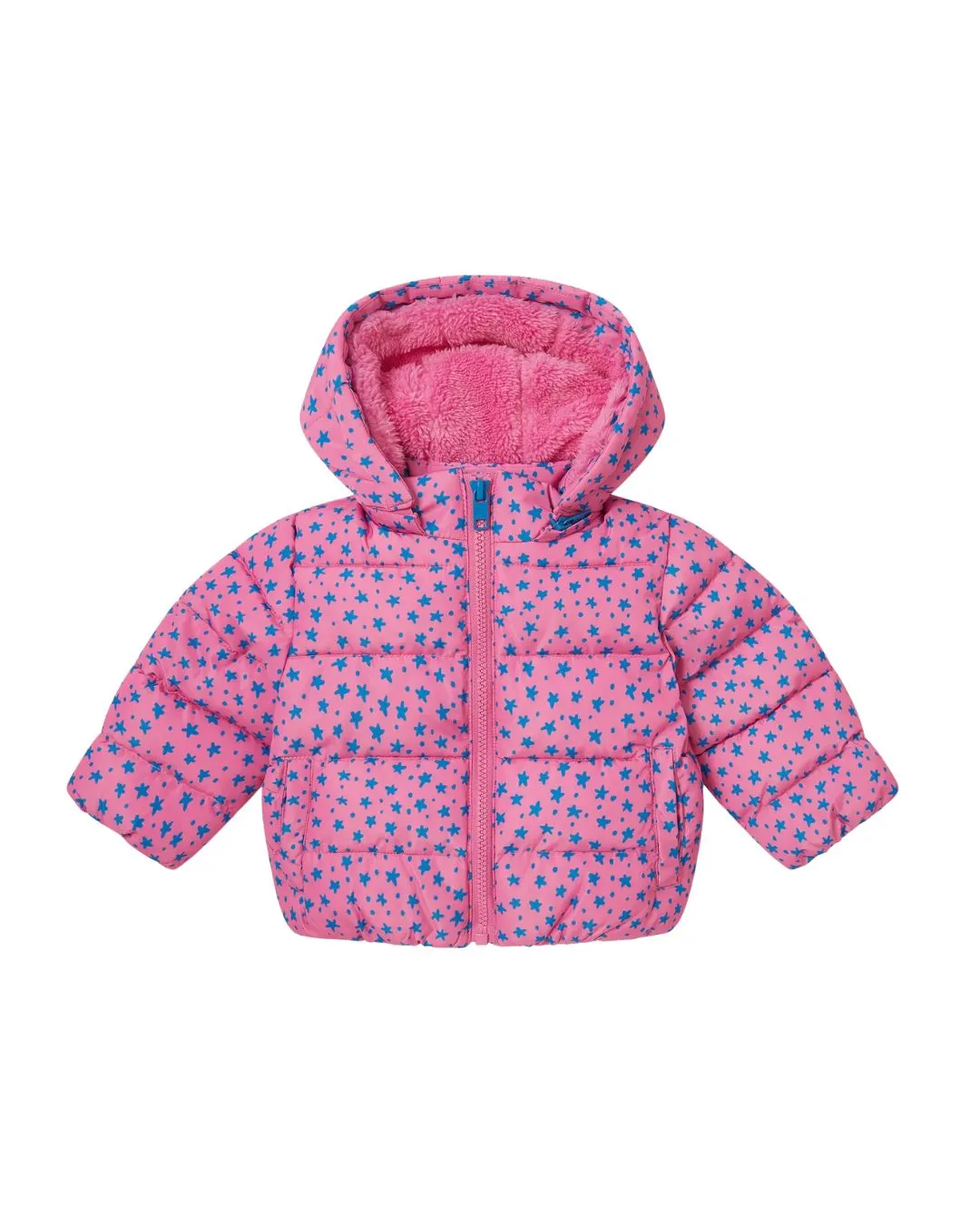 Stella McCartney - puchowa kurtka niemowlęca Star Print różowa Stella McCartney - puchowa kurtka niemowlęca Star Print różowa