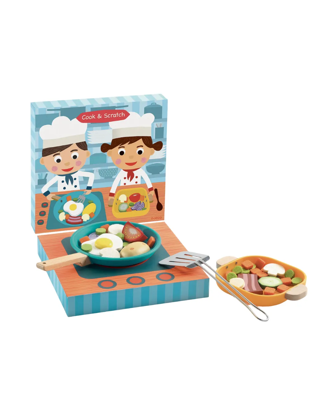 Djeco - drewniana zabawka dla dzieci Warzywa na patelnię