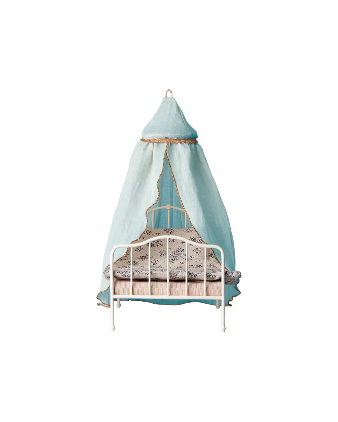 Maileg - baldachim do łóżka miniature bed canopy - mint Maileg - baldachim do łóżka miniature bed canopy - mint