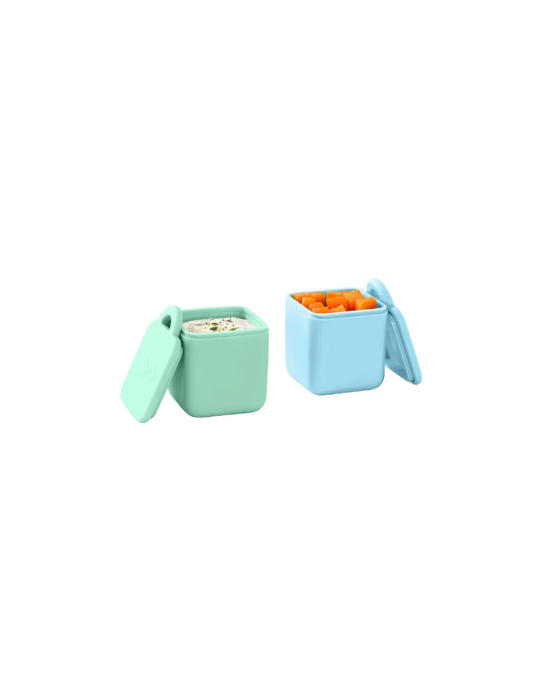 OMIE - OMIEDIP 2 szczelne pojemniczki Blue/Mint OMIE - OMIEDIP 2 szczelne pojemniczki Blue/Mint