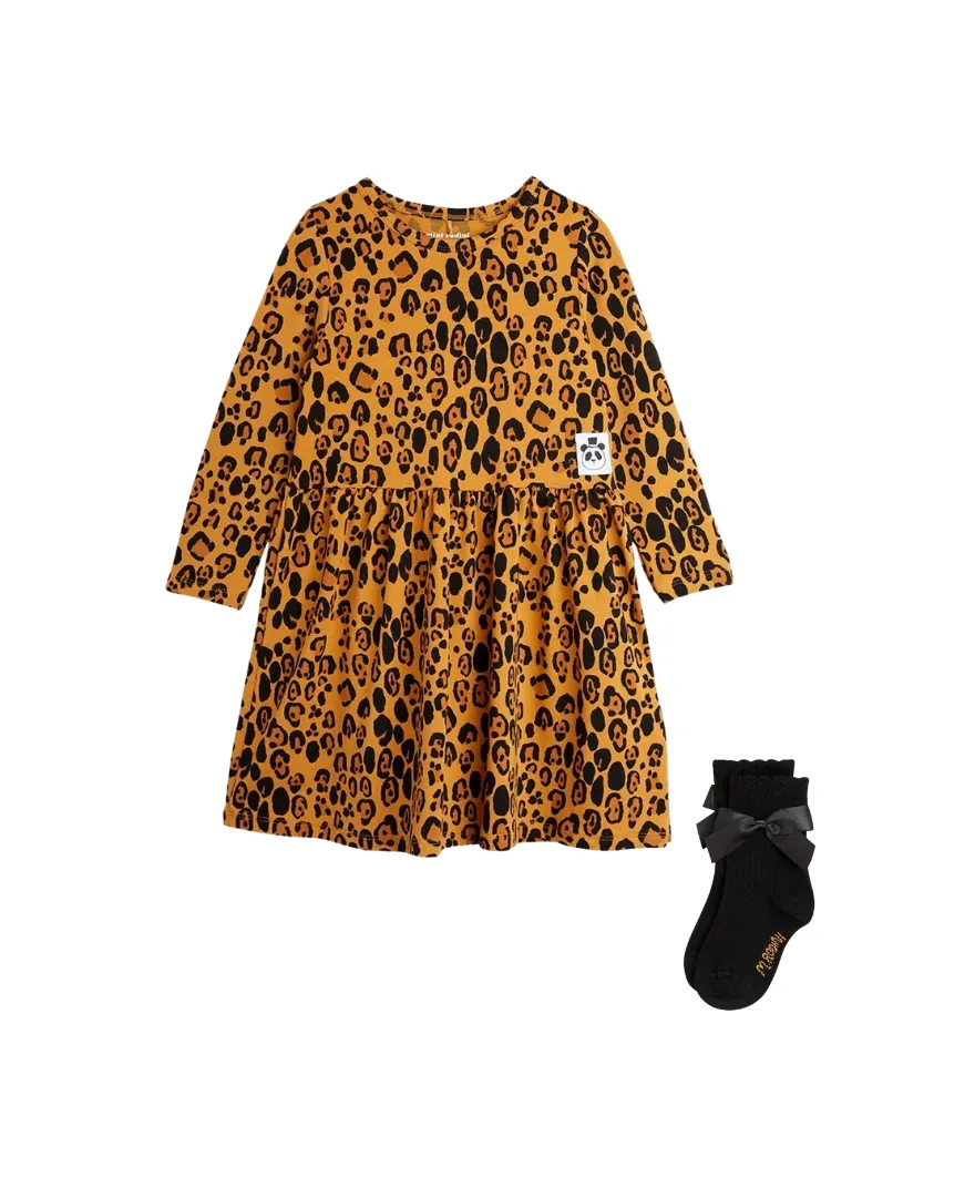 Mini Rodini - stylizacja dziewczęca Leopard Bow