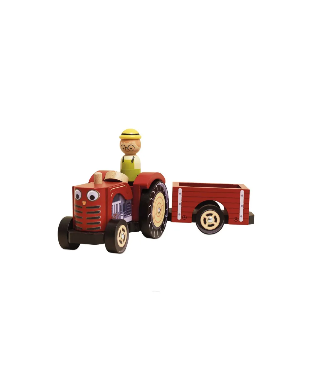 Le Toy Van - Traktor Drewniany z Przyczepą dla Dzieci Le Toy Van - Traktor Drewniany z Przyczepą dla Dzieci