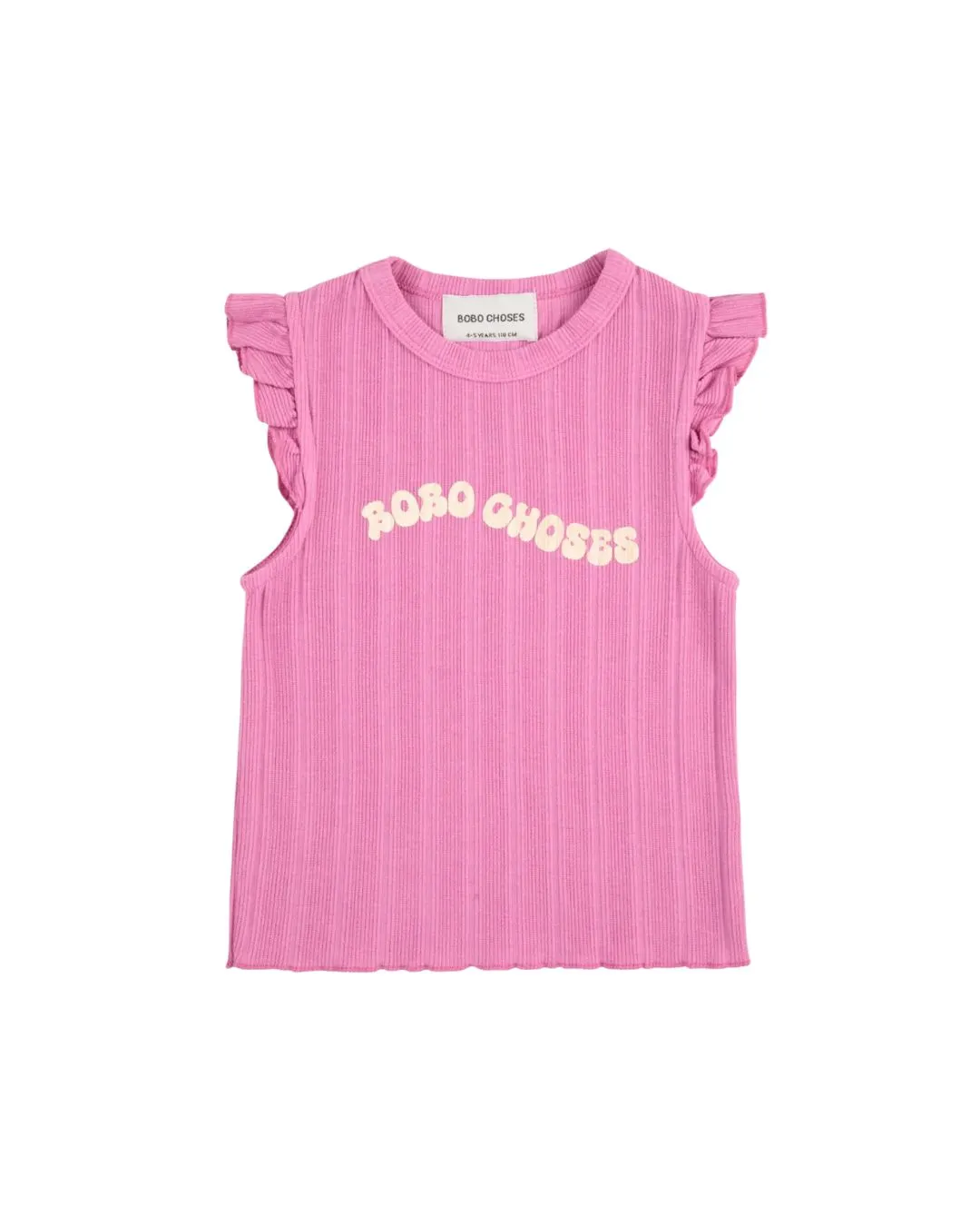 BOBO CHOSES - T-shirt koszulka dziecięca z falbankami przy rękawie 