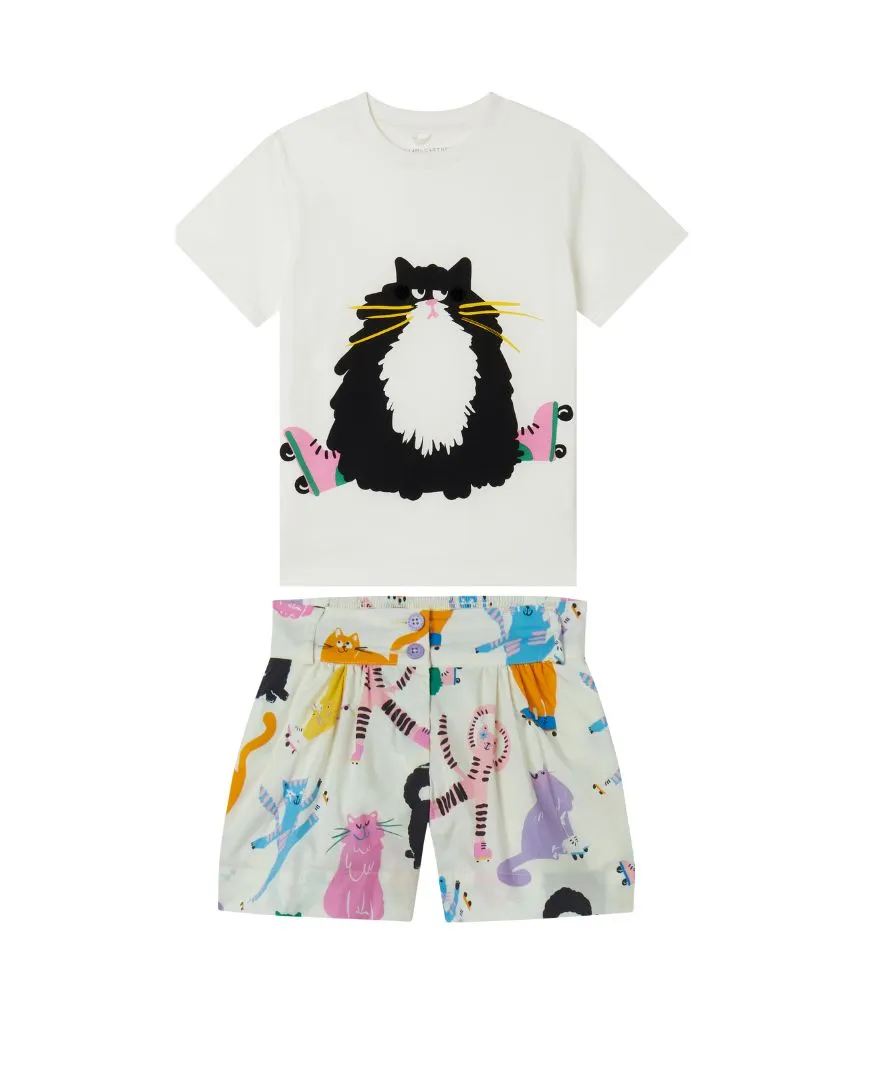 Stella McCartney - Stylizacja dziewczęca Cats Print Stella McCartney - Stylizacja dziewczęca Cats Print