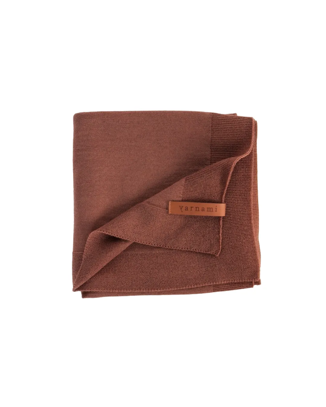 Amori amori - kocyk merino Cozy 85x85 Terrakota