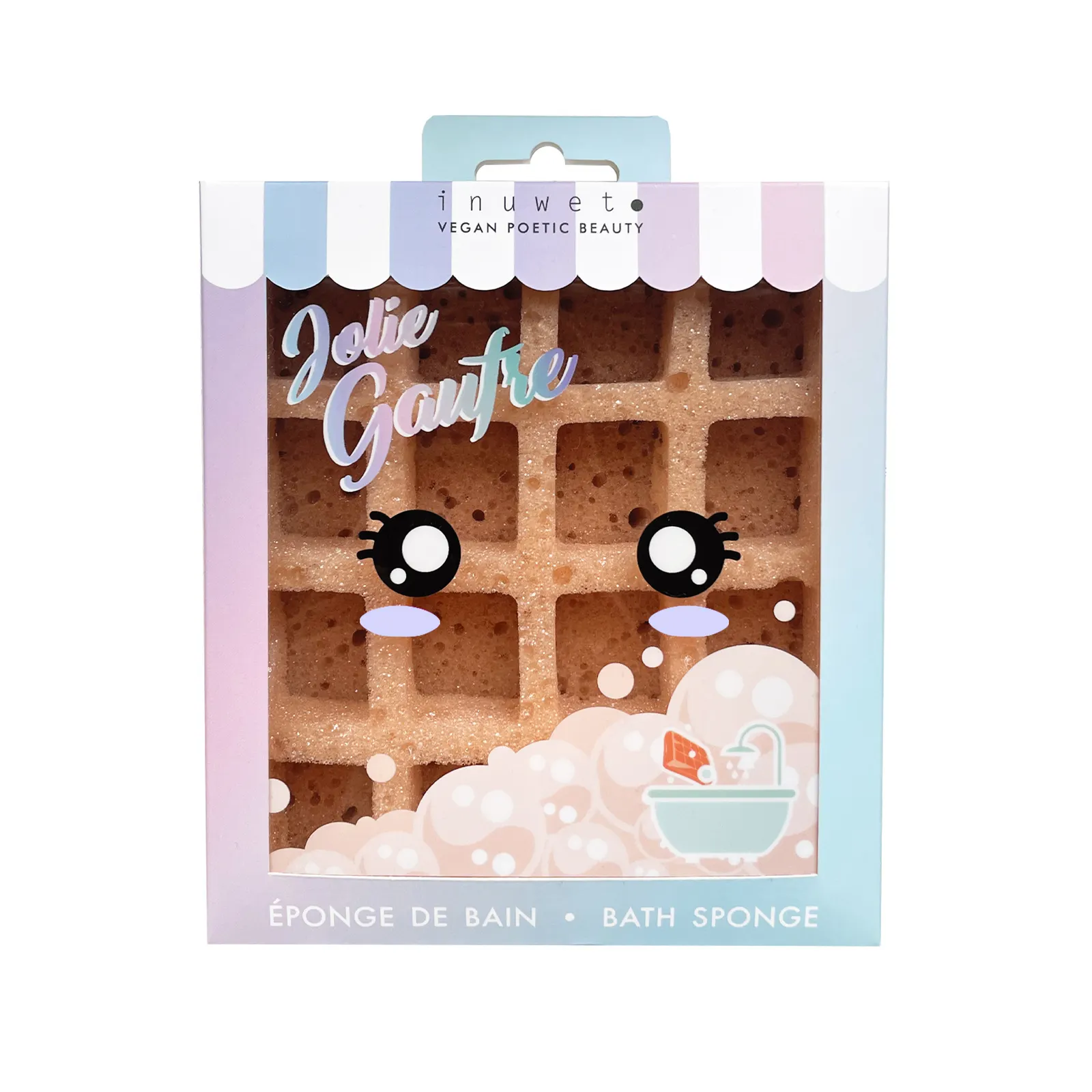 Inuwet - gąbka do kąpieli w kształcie gofra