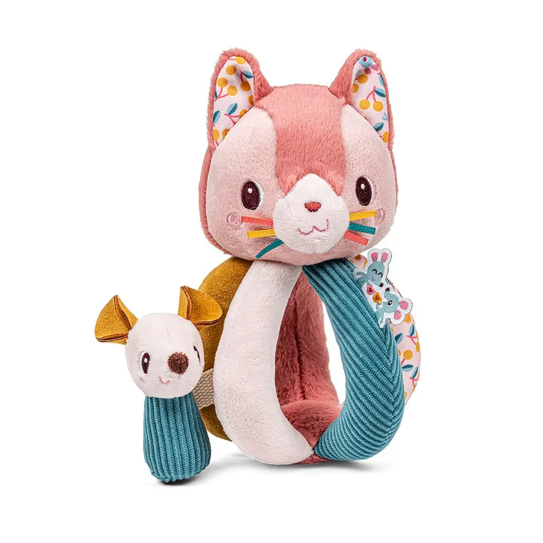 Lilliputiens - grzechotka z uchwytami Kotka Jeanne 6m+ Lilliputiens - grzechotka z uchwytami Kotka Jeanne 6m+