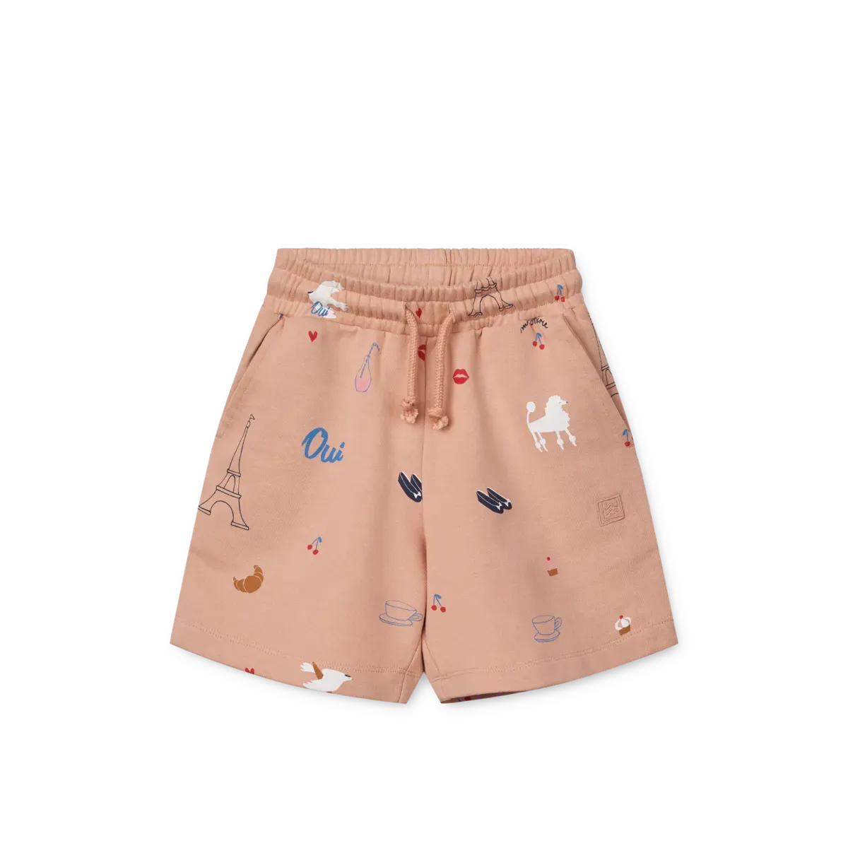 Liewood - spodenki dresowe z nadrukiem Gram Paris Pale tuscany Liewood - spodenki dresowe z nadrukiem Gram Paris Pale tuscany