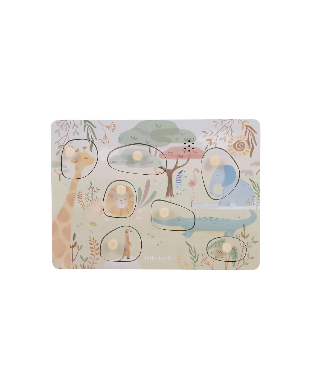 Little Dutch - puzzle dźwiękowe Safari Friends FSC Little Dutch - puzzle dźwiękowe Safari Friends FSC