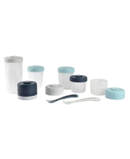 Beaba - zestaw słoiczków Clip 12 sztuk (2x90ml, 4x150ml, 6x250ml) + 2 łyżeczki Beaba - zestaw słoiczków Clip 12 sztuk (2x90ml, 4x150ml, 6x250ml) + 2 łyżeczki
