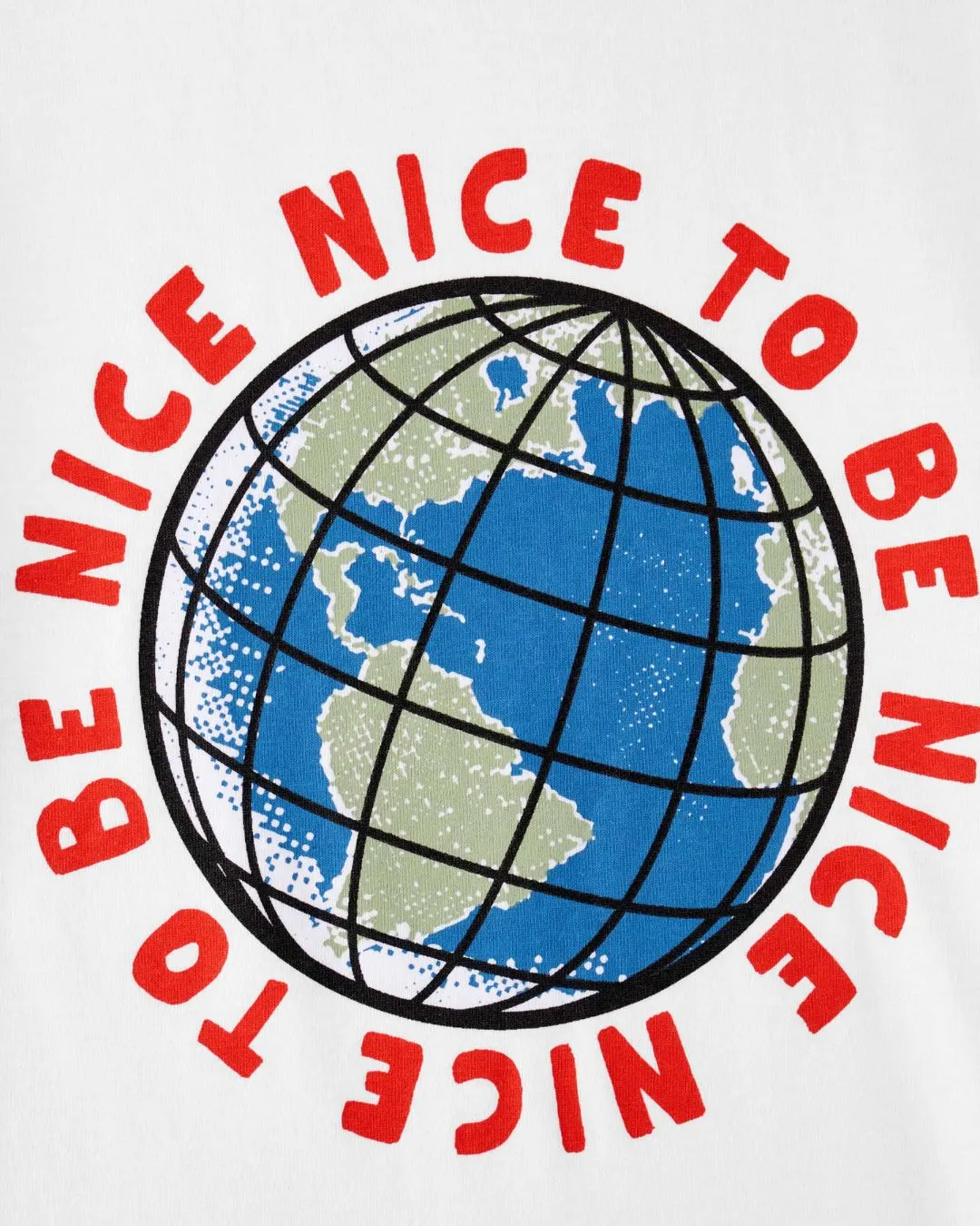 Stella McCartney - koszulka chłopięca na krótki rękaw Nice to be Nice