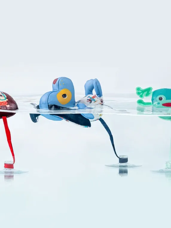 Lilliputiens - zestaw 3 zabawek do kąpieli z przyssawkami Piesek Jules 3m+ Lilliputiens - zestaw 3 zabawek do kąpieli z przyssawkami Piesek Jules 3m+