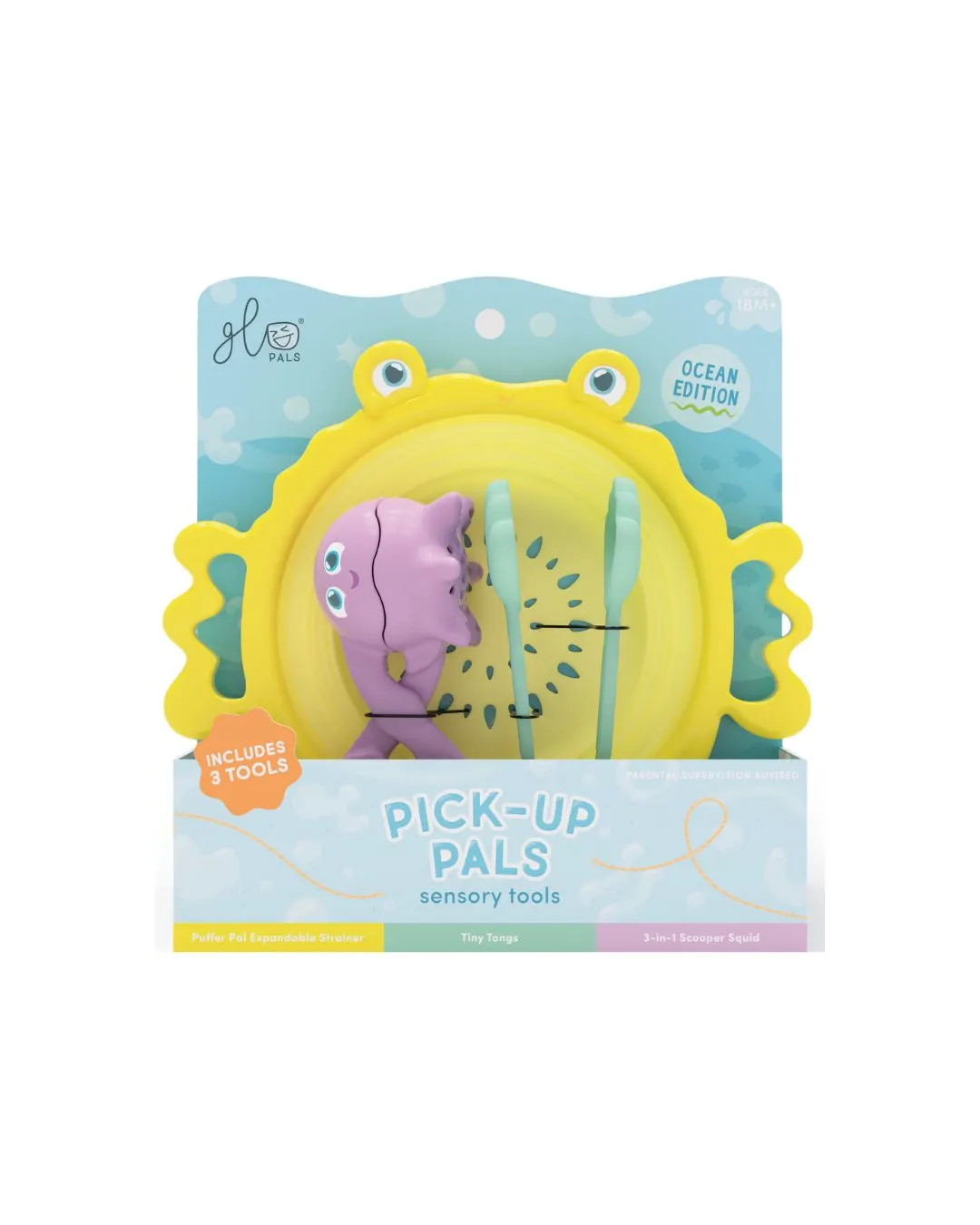 Glo Pals - zestaw zabawek do kąpieli 5w1 rozwijających motorykę małą