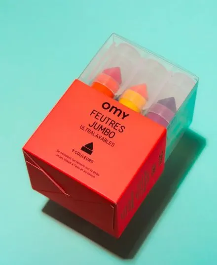Omy - duże flamastry Jumbo dla dzieci 9 sztuk Omy - duże flamastry Jumbo dla dzieci 9 sztuk