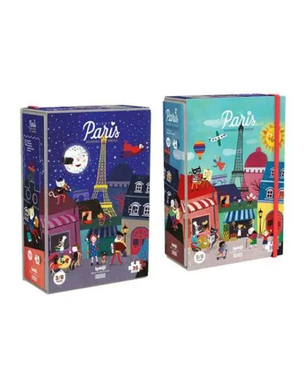 Londji - dwustronne puzzle dla dzieci Paryż Dzień i Noc Londji - dwustronne puzzle dla dzieci Paryż Dzień i Noc