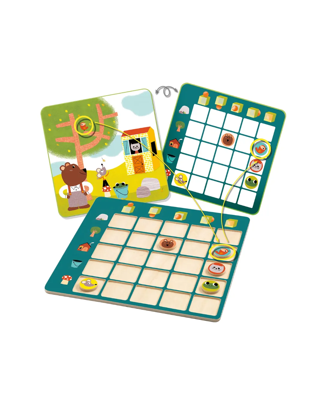 Djeco - gra planszowa Eduludo Topologix