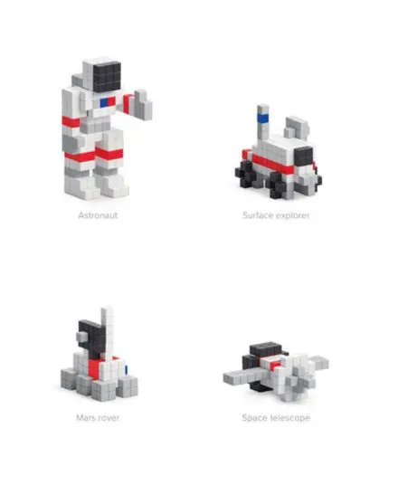 Pixio - klocki magnetyczne NASA deep space mission 214 elementów Pixio - klocki magnetyczne NASA deep space mission 214 elementów