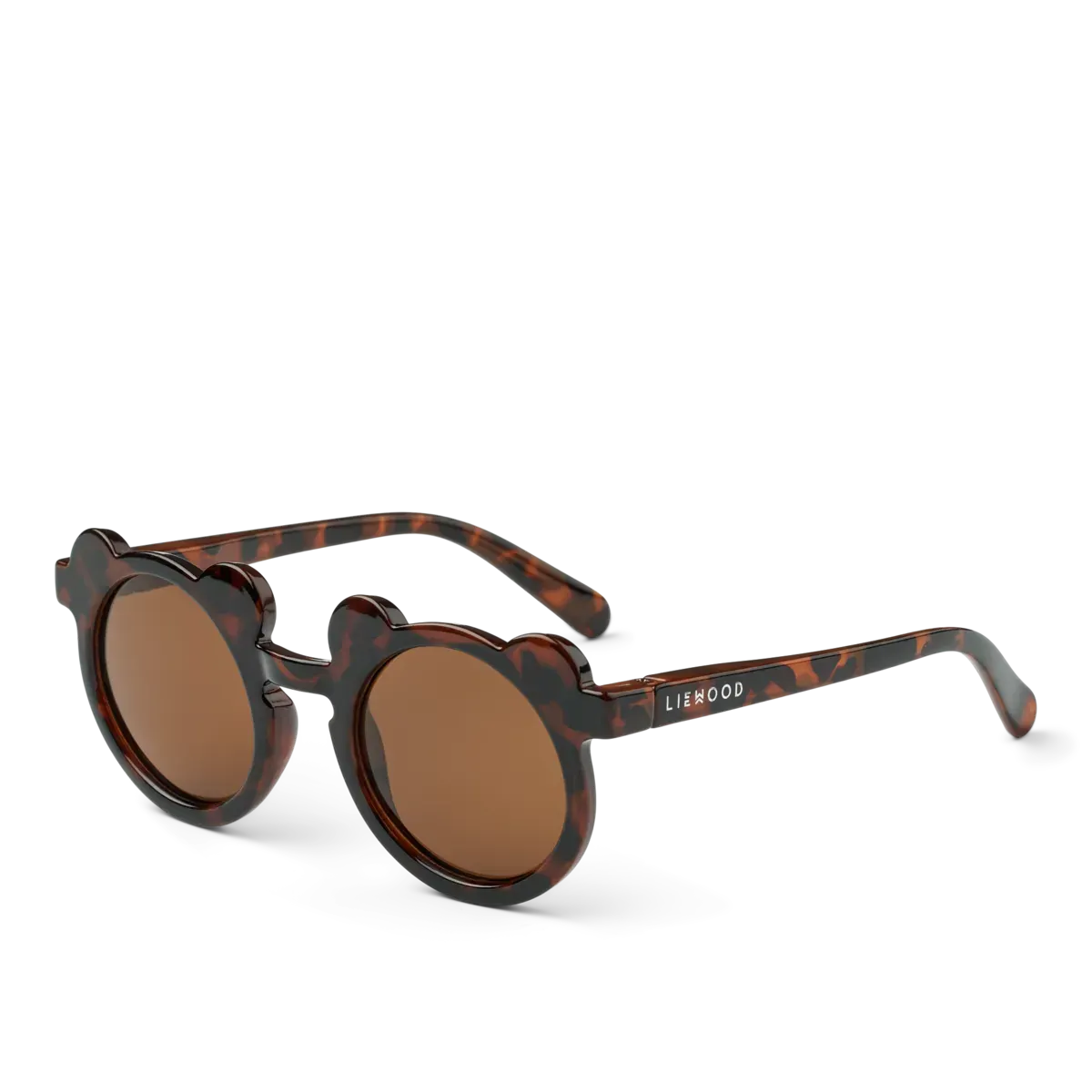 Liewood - okulary przeciwsłoneczne Darla Mr. Bear dla maluchów 1-3 lata Dark Tortoise Shiny