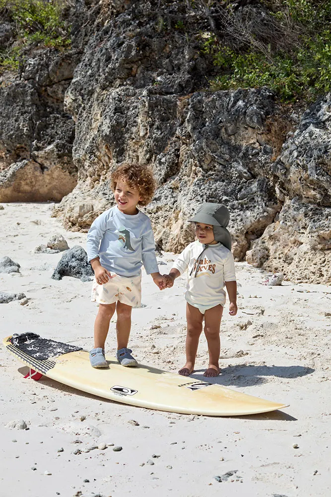 Lassig - dziecięca koszulka z długim rękawem Rashguard LSF UV Crocodile sky blue