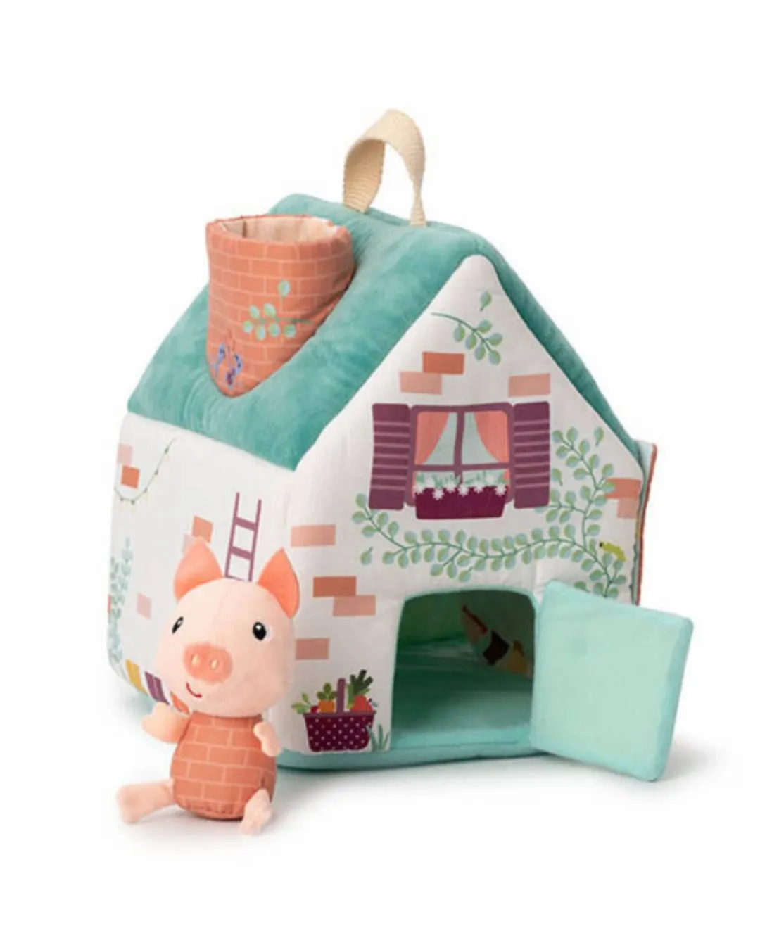 Lilliputiens - zestaw 3 domków dla świnek i wilka 