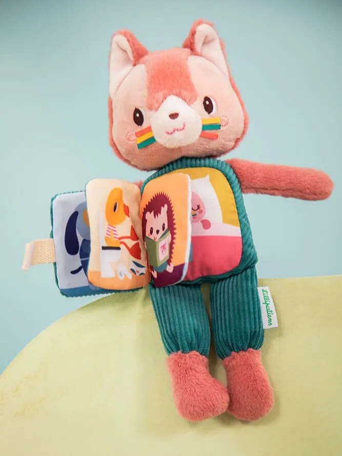 Lilliputiens - przytulanka z książeczką Kotka Jeanne 6 m+