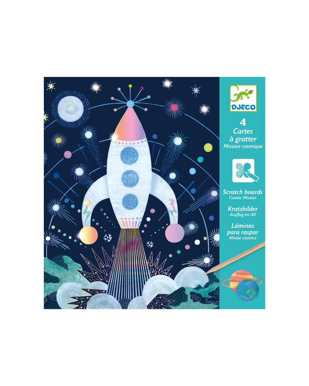 Djeco - wydrapywanka dla dzieci kosmos