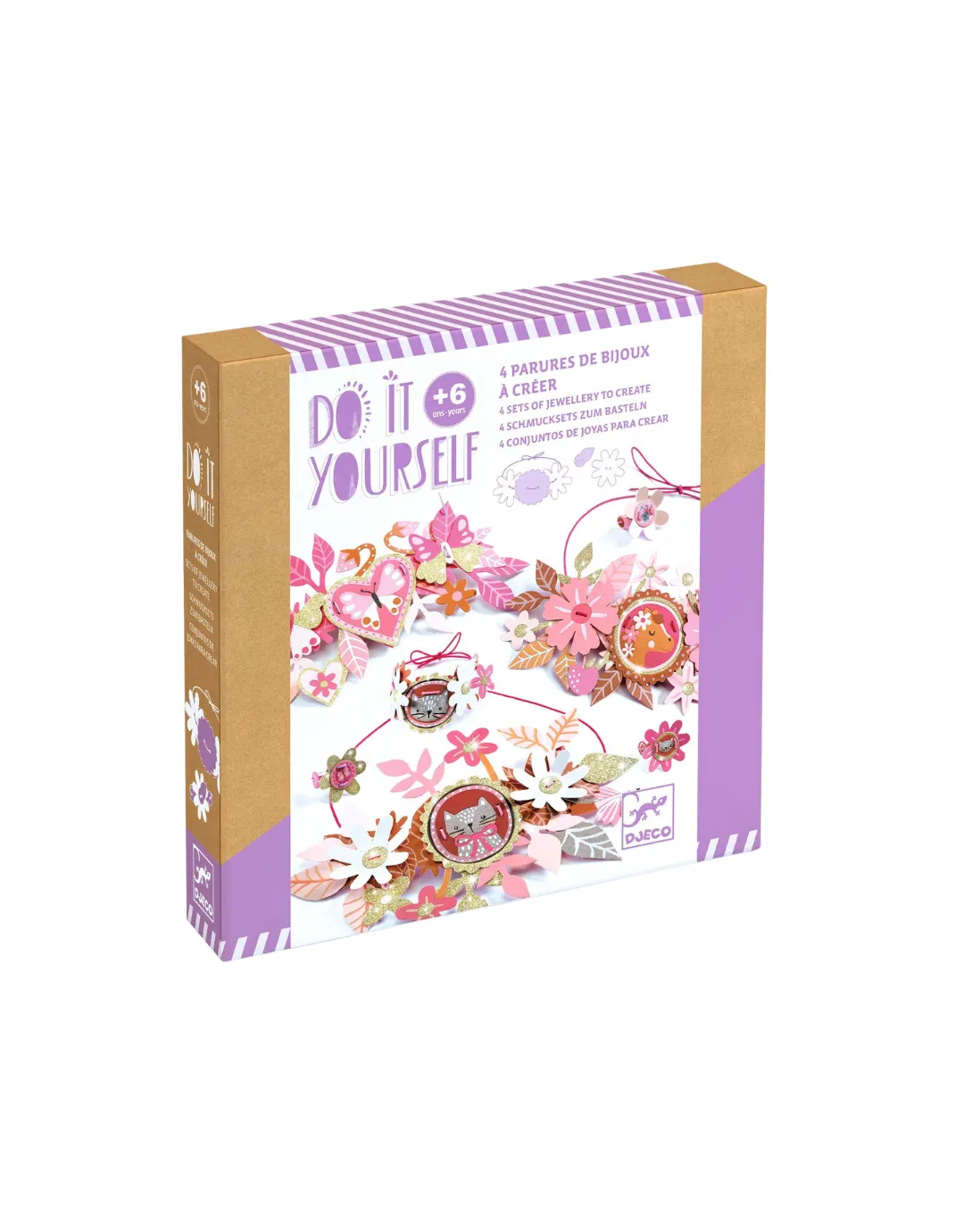 Djeco - zestaw zrób to sam - biżuteria Brokat Medialiony Djeco - zestaw zrób to sam - biżuteria Brokat Medialiony