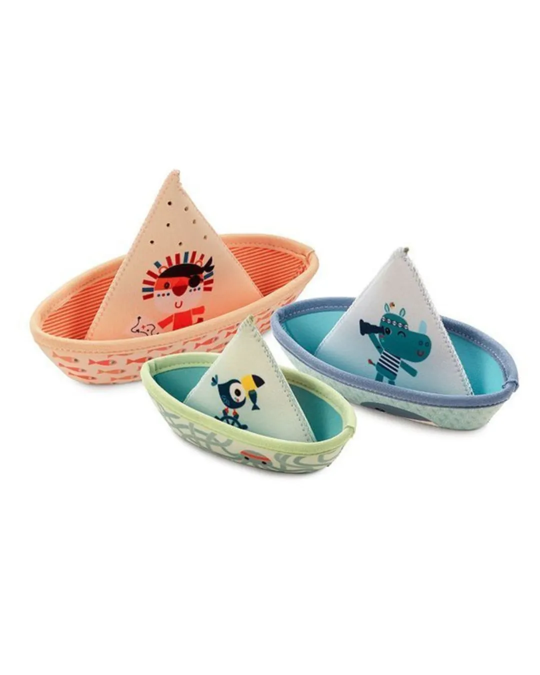 Lilliputiens - 3 łódeczki do kąpieli Dżungla