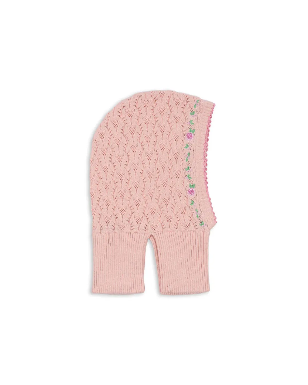 Konges Sløjd - ażurowa balaklawa Rosier Chintz Rose Konges Sløjd - ażurowa balaklawa Rosier Chintz Rose
