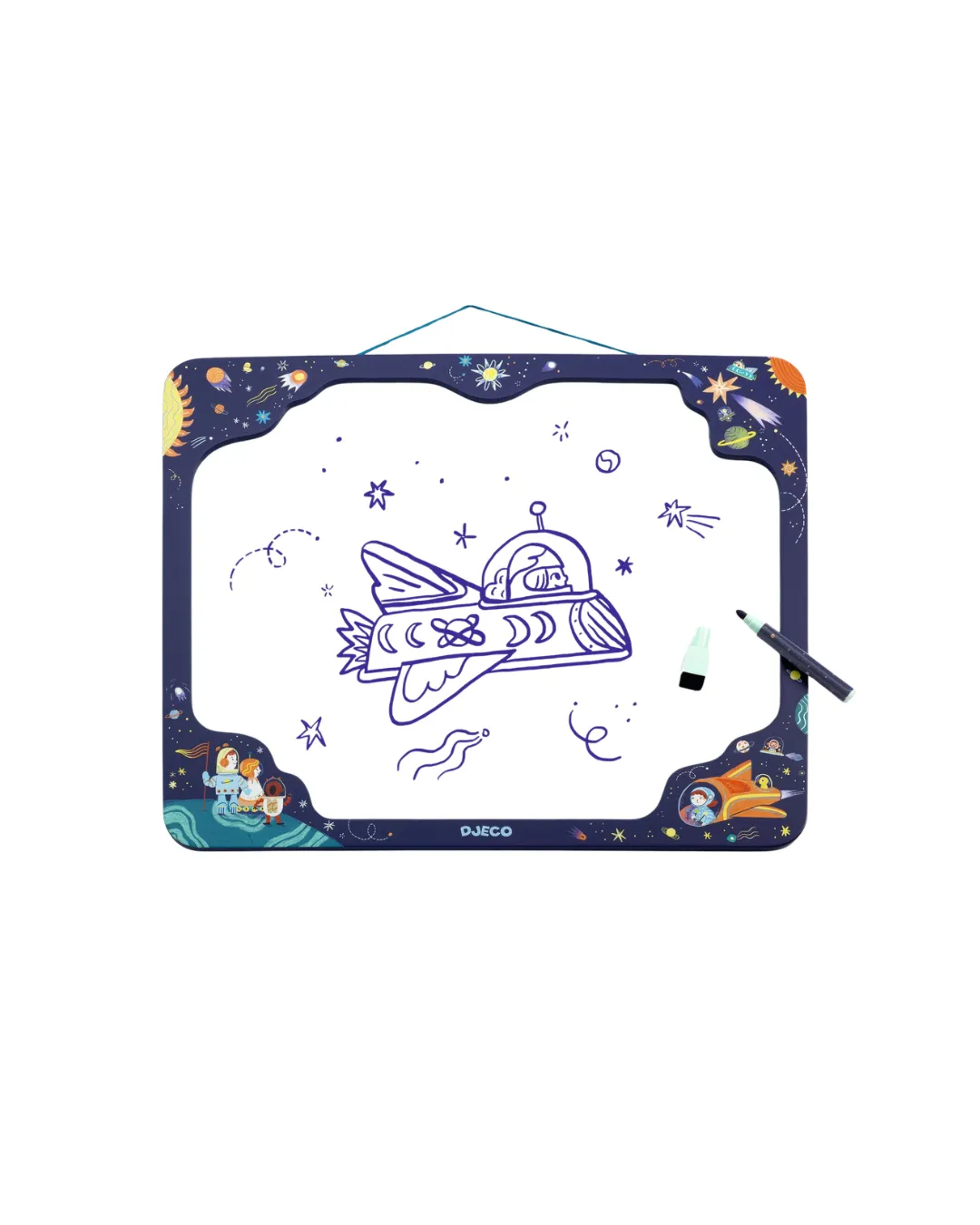 Djeco - tablica magnetyczna suchościeralna Kosmos Djeco - tablica magnetyczna suchościeralna Kosmos