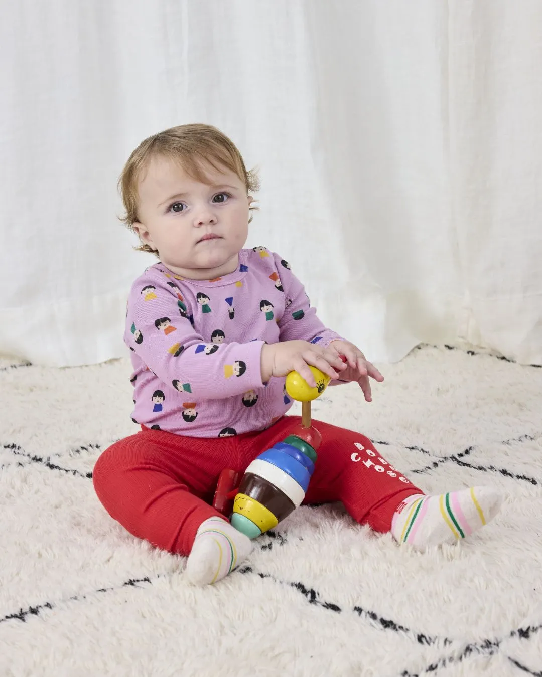 BOBO CHOSES - legginsy dziecięce Bobo Choses Leggings czerwone BOBO CHOSES - legginsy dziecięce Bobo Choses Leggings czerwone