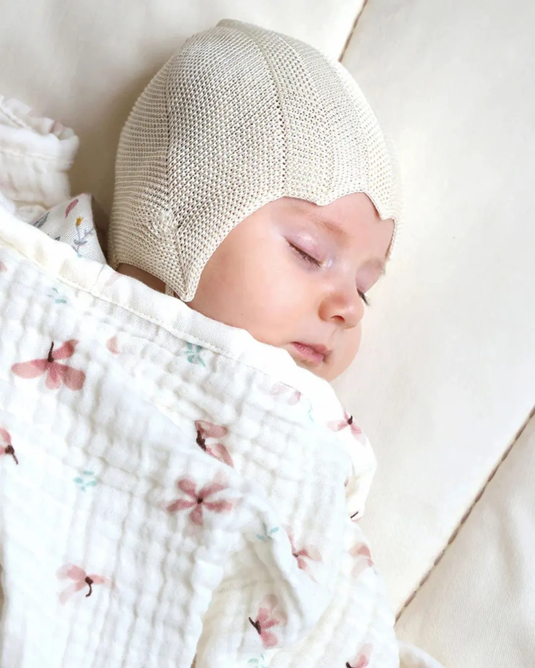 Cam Cam Copenhagen - otulacz pieluszka GOTS Windflower Creme Cam Cam Copenhagen - otulacz pieluszka GOTS Windflower Creme