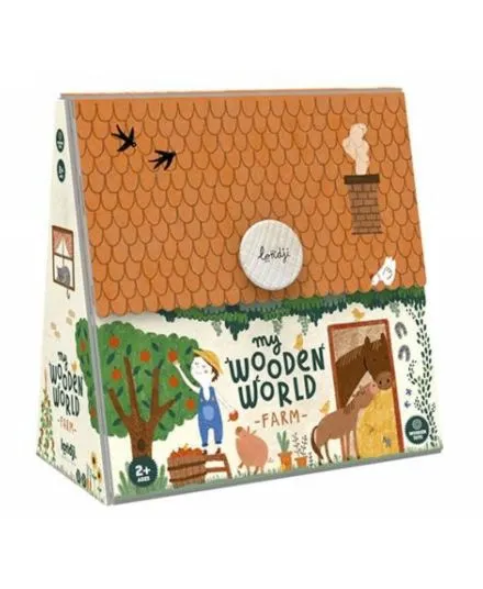 Londji - drewniana układanka Farma Mój Drewniany Świat Londji - drewniana układanka Farma Mój Drewniany Świat
