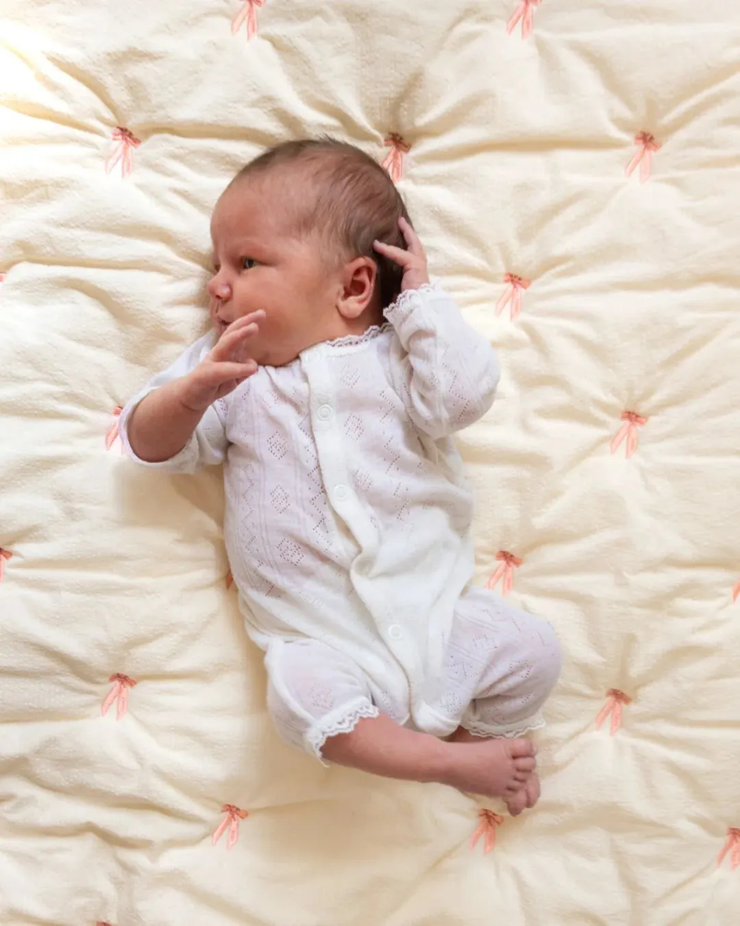 Cam Cam Copenhagen - haftowany kocyk dla dzieci OCS Bows Cam Cam Copenhagen - haftowany kocyk dla dzieci OCS Bows