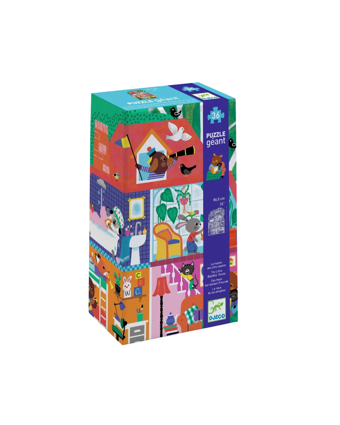 Djeco - puzzle gigant Domek Małych Przyjaciół 36 el.