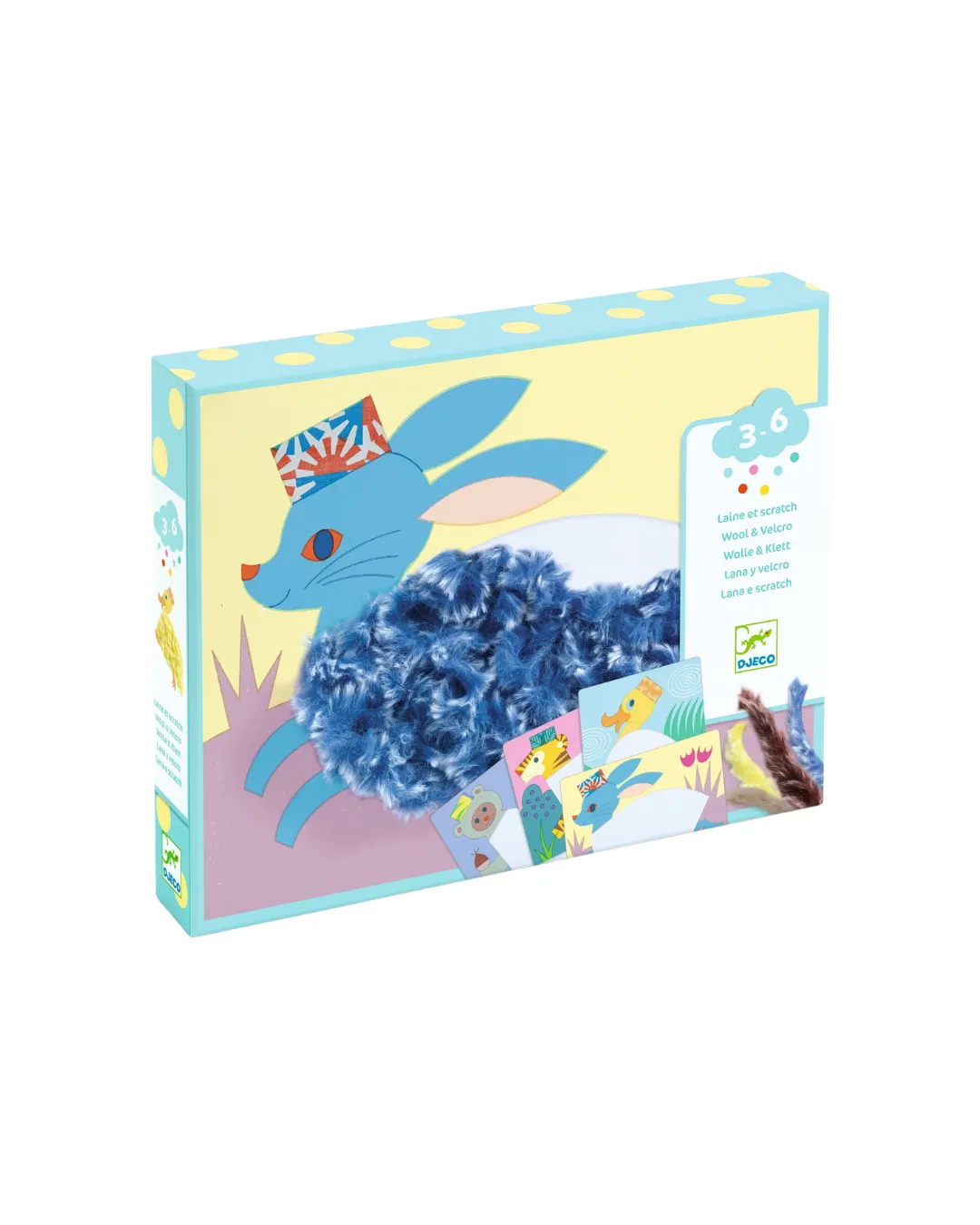 Djeco - zestaw artystyczny Puszyste zwierzątka