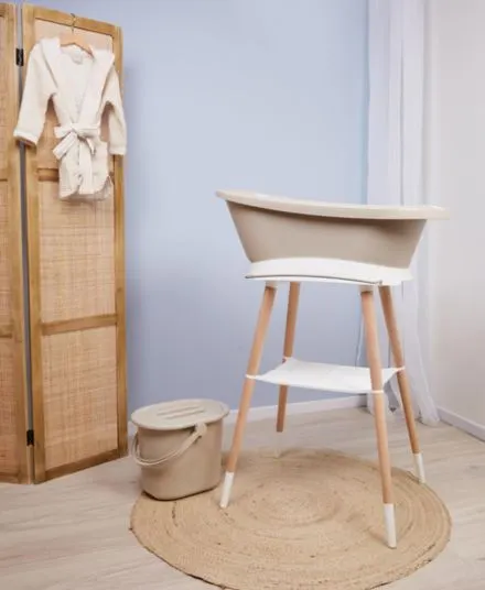 Bébé-jou - zestaw kąpielowy dla niemowląt Sense Taupe Bébé-jou - zestaw kąpielowy dla niemowląt Sense Taupe