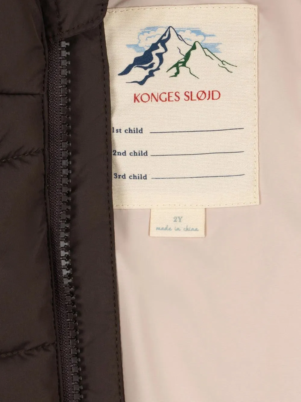 Konges Sløjd - kurtka puchowa z kapturem Alpi Chocolate Brown