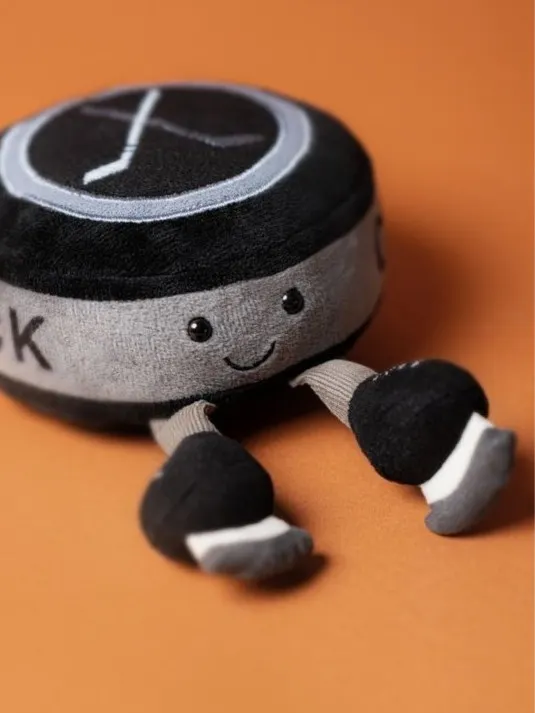 Wesoły Krążek Hokejowy Jellycat 12 cm Wesoły Krążek Hokejowy Jellycat 12 cm