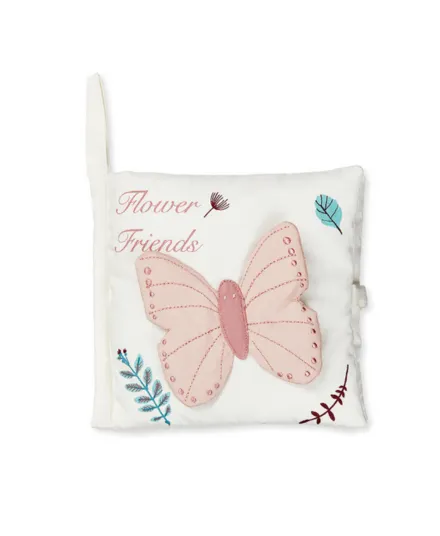 Cam Cam Copenhagen - książeczka sensoryczna dla niemowlaka OCS Pressed Leaves Rose Cam Cam Copenhagen - książeczka sensoryczna dla niemowlaka OCS Pressed Leaves Rose