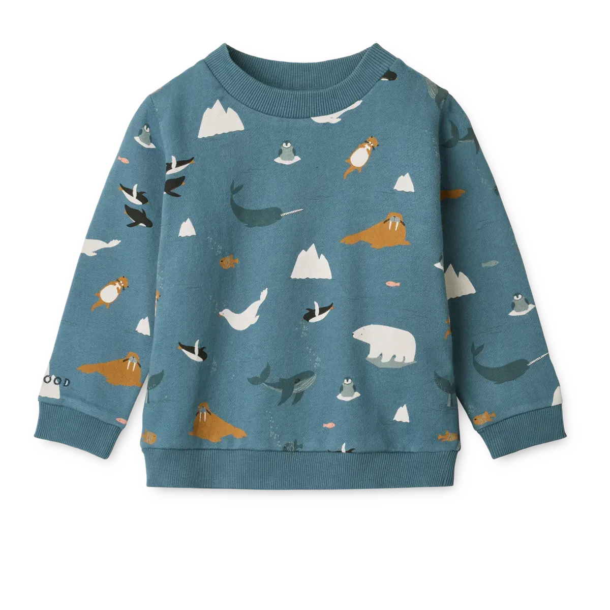 Liewood - bluza z nadrukiem Thora Printed Sweatshirt Arctic Sea / Ocean view